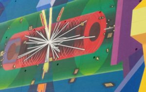 painting of large hadron collider CERN